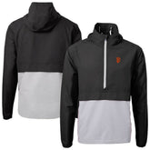 San Francisco Giants Cutter & Buck Charter Eco Recycled Half-Zip Anorak Jacket - Black Jackets