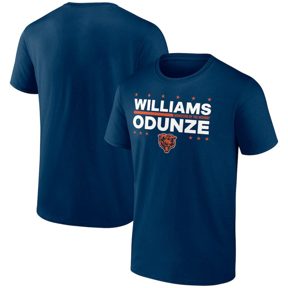 Caleb Williams & Rome Odunze Chicago Bears Election Players T-Shirt Navy