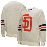 San Diego Padres Mitchell & Ness Retro Pullover Sweater - Cream Pullover