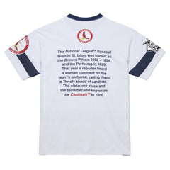 St. Louis Cardinals Mitchell & Ness Cooperstown Collection Team Origins Premium T-Shirt - White T-shirts