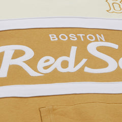 Boston Red Sox Mitchell & Ness Head Coach Pullover Hoodie - Tan/Cream Hoodies