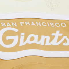 San Francisco Giants Mitchell & Ness Head Coach Pullover Hoodie - Tan/Cream Hoodies