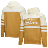 New York Yankees Mitchell & Ness Head Coach Pullover Hoodie - Tan/Cream Hoodies