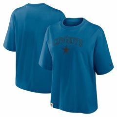 Dallas Cowboys Women's Glory Arch Boxy T-Shirt Blue