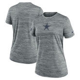 Dallas Cowboys Women's Sideline Velocity Dri-FIT T-Shirt Gray