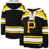 Pittsburgh Pirates '47 Superior Lacer Pullover Hoodie - Black Hoodies