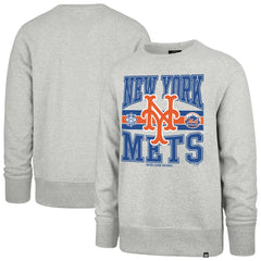 New York Mets '47 Letters Headline Pullover Sweatshirt - Gray Pullover