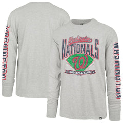 Washington Nationals '47 Fair Ball Franklin Long Sleeve T-Shirt - Gray T-shirts