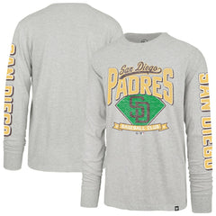 San Diego Padres '47 Fair Ball Franklin Long Sleeve T-Shirt - Gray T-shirts