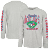 Toronto Blue Jays '47 Fair Ball Franklin Long Sleeve T-Shirt - Gray T-shirts