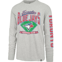 Toronto Blue Jays '47 Fair Ball Franklin Long Sleeve T-Shirt - Gray T-shirts
