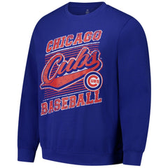 Chicago Cubs Stitches Lightweight Crew Sweatshirt - Royal Sweatshirts