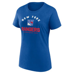 NHL New York Rangers Logo Athletic Women's Unrivaled T-Shirt - Blue