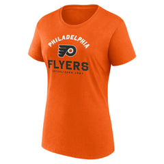 NHL Philadelphia Flyers Logo Athletic Women's Unrivaled T-Shirt - Orange