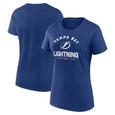NHL Tampa Bay Lightning Logo Athletic Women's Unrivaled T-Shirt - Blue