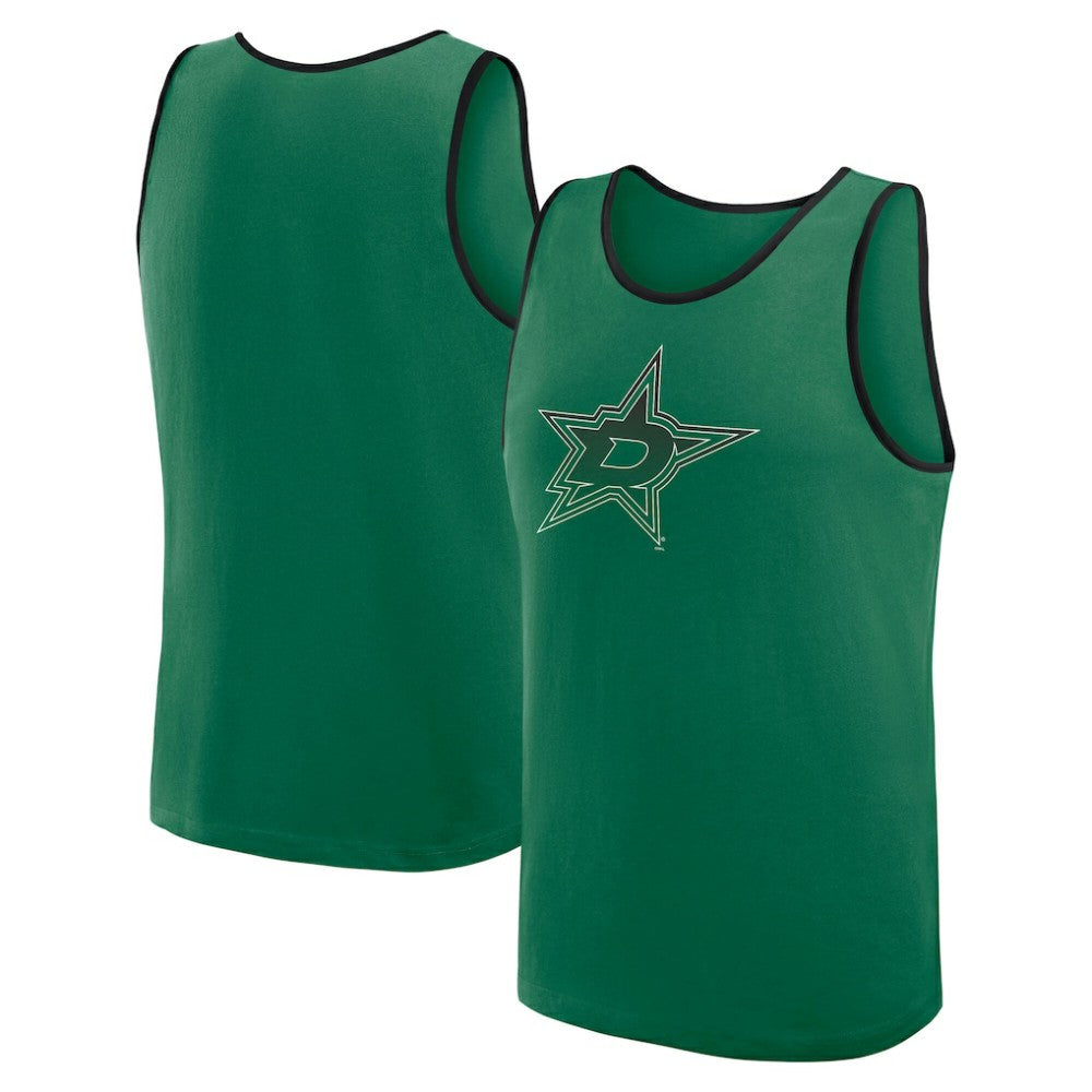 NHL Dallas Stars Logo Athletic Unmatched Success Tank Top - Kelly Green