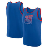 NHL New York Rangers Logo Athletic Unmatched Success Tank Top - Blue