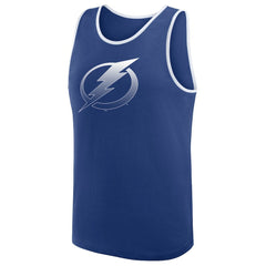 NHL Tampa Bay Lightning Logo Athletic Unmatched Success Tank Top - Blue