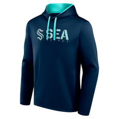 NHL Seattle Kraken Logo Athletic Head Start Pullover Hoodie - Navy