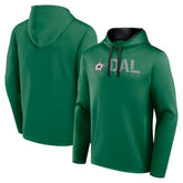 NHL Dallas Stars Logo Athletic Head Start Pullover Hoodie - Kelly Green