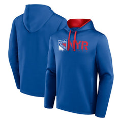 NHL New York Rangers Logo Athletic Head Start Pullover Hoodie - Blue