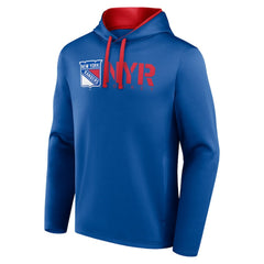 NHL New York Rangers Logo Athletic Head Start Pullover Hoodie - Blue