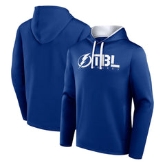 NHL Tampa Bay Lightning Logo Athletic Head Start Pullover Hoodie - Blue