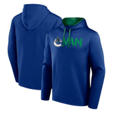 NHL Vancouver Canucks Logo Athletic Head Start Pullover Hoodie - Blue