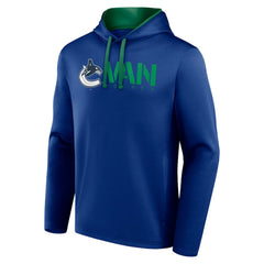 NHL Vancouver Canucks Logo Athletic Head Start Pullover Hoodie - Blue