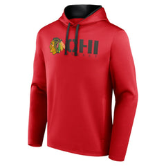 NHL Chicago Blackhawks Logo Athletic Head Start Pullover Hoodie - Red