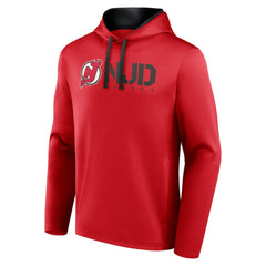 NHL New Jersey Devils Logo Athletic Head Start Pullover Hoodie - Red