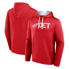 NHL Detroit Red Wings Logo Athletic Head Start Pullover Hoodie - Red