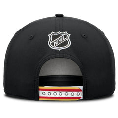 NHL Calgary Flames Fanatics 2025 NHL Draft Authentic Pro On-Stage Podium A-Frame Adjustable Hat - Black
