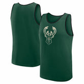 Milwaukee Bucks Logo Athletic Unmatched Success Tank Top Hunter Green