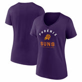 Phoenix Suns Logo Athletic Women's Unrivaled V-Neck T-Shirt Purple
