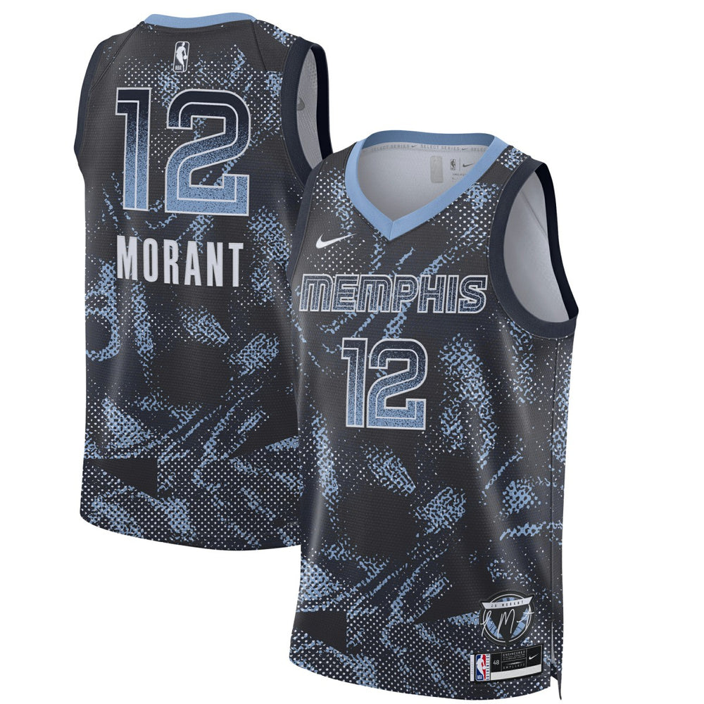 NBA Ja Morant Memphis Grizzlies Unisex 2025 Select Series Swingman Player Jersey - Navy