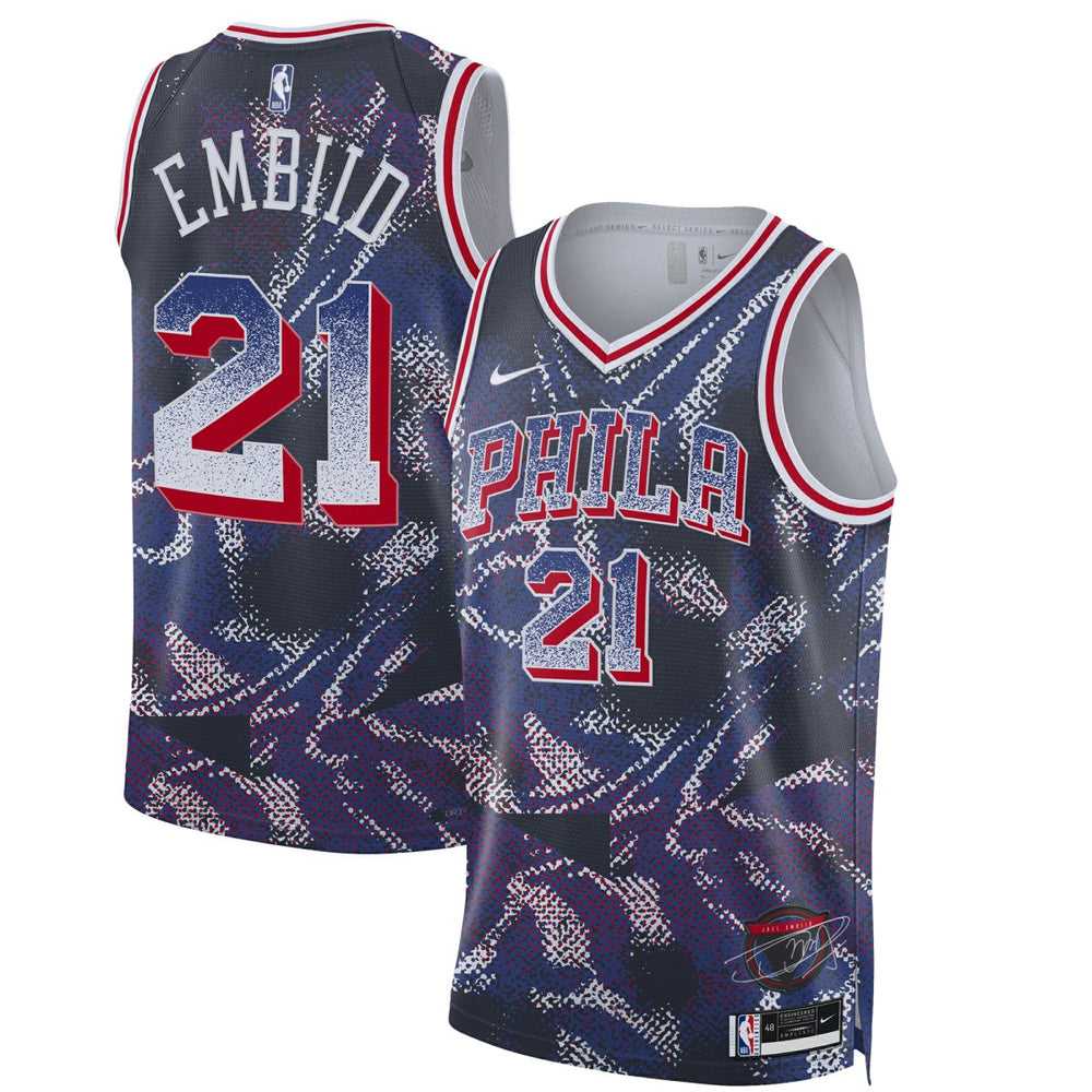 NBA Joel Embiid Philadelphia 76ers Unisex 2025 Select Series Swingman Player Jersey - Navy