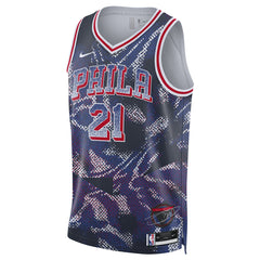 NBA Joel Embiid Philadelphia 76ers Unisex 2025 Select Series Swingman Player Jersey - Navy