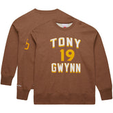Tony Gwynn San Diego Padres Mitchell & Ness Legends Collection Vintage Logo Name & Number Fleece Pullover Sweatshirt - Brown Pullover