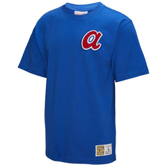 Hank Aaron Atlanta Braves Mitchell & Ness Legends Collection Vintage Logo T-Shirt - Royal T-shirts