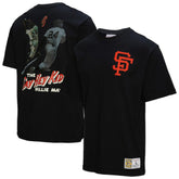Willie Mays San Francisco Giants Mitchell & Ness Legends Collection Vintage Logo T-Shirt - Black T-shirts