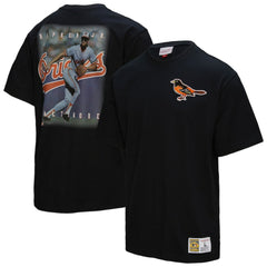 Cal Ripken Jr. Baltimore Orioles Mitchell & Ness Legends Collection Vintage Logo T-Shirt - Black T-shirts