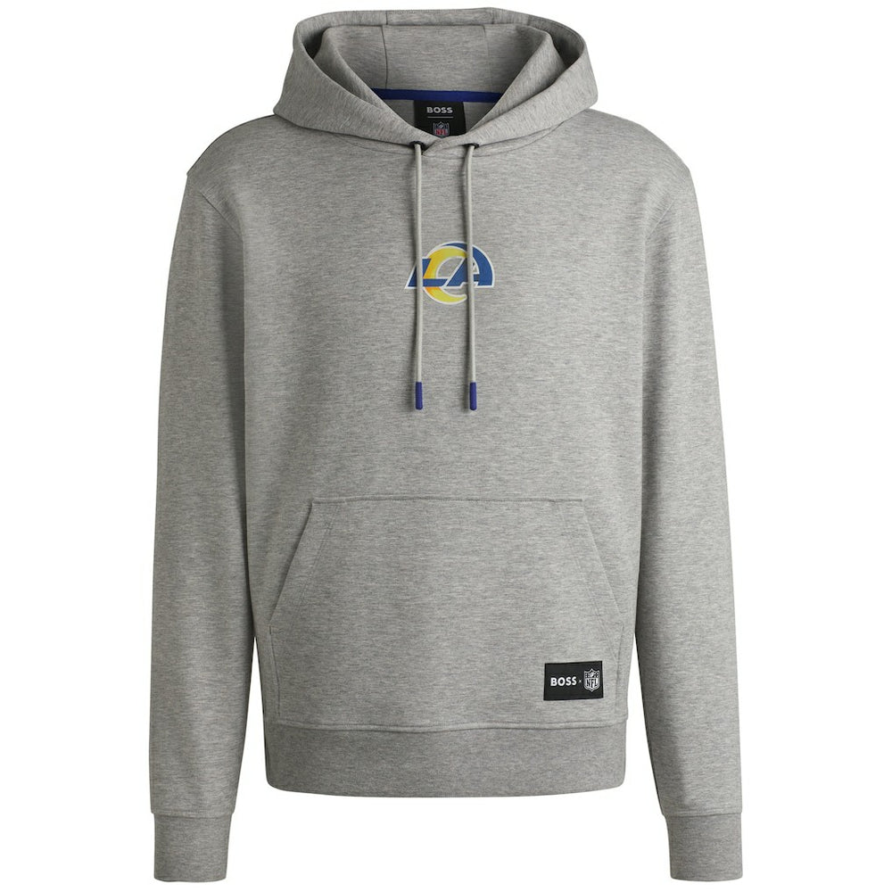 Los Angeles Rams Hugo Boss Unisex Woodson Tri-Blend Hoodie Heather Gray