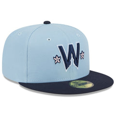 Washington Nationals New Era 2025 City Connect 59FIFTY Fitted Hat - Light Blue/Navy Hats