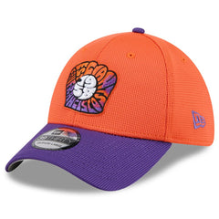 San Francisco Giants New Era 2025 City Connect Batting Practice 39THIRTY Flex Hat - Orange/Purple Hats