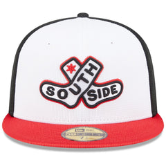 Chicago White Sox New Era 2025 City Connect Batting Practice 59FIFTY Fitted Hat - White/Red Hats