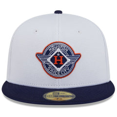 Houston Astros New Era 2025 City Connect Batting Practice 59FIFTY Fitted Hat - White/Navy Hats