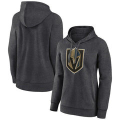 NHL Vegas Golden Knights Women's Primary Logo Pullover Hoodie - Charcoal
