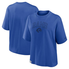 Los Angeles Rams Women's Glory Arch Boxy T-Shirt Royal
