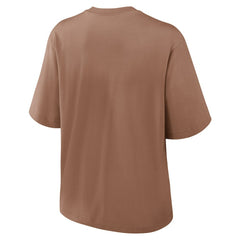 Cleveland Browns Women's Glory Arch Boxy T-Shirt Brown